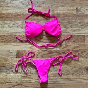 Hot Pink Cheeky Bikini